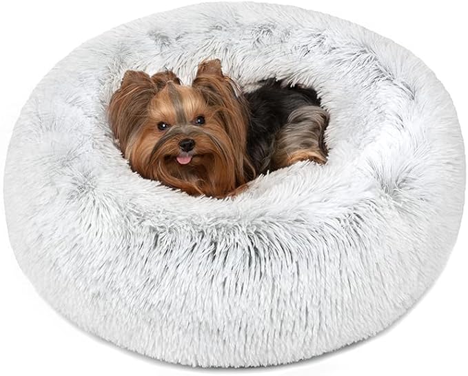 Comfort Plush Dog Bed – Washable, Non-Slip & Calming Design