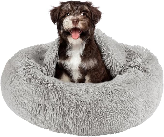 Comfort Plush Dog Bed – Washable, Non-Slip & Calming Design