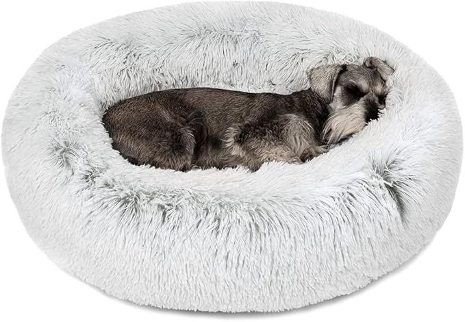 Comfort Plush Dog Bed – Washable, Non-Slip & Calming Design