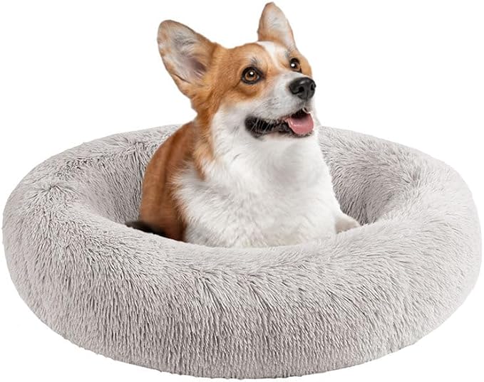 Comfort Plush Dog Bed – Washable, Non-Slip & Calming Design