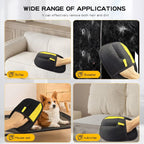 Electrostatic Pet Hair Removal Gloves: Quick Wiping - Reusable & Washable for Sofa Clothing Pet Beds Effortless Cats & Dogs Hair Remover for Busy Pet Owners (Black)