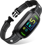 Dog Bark Collar for Large Medium Small Dogs, Rechargeable Smart Bark Collar, anti Barking Training Collar with 5 Adjustable Sensitivity Beep Vibration (Black)