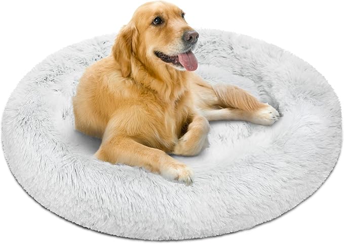 Comfort Plush Dog Bed – Washable, Non-Slip & Calming Design