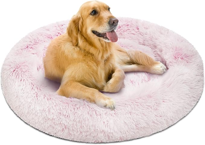 Comfort Plush Dog Bed – Washable, Non-Slip & Calming Design