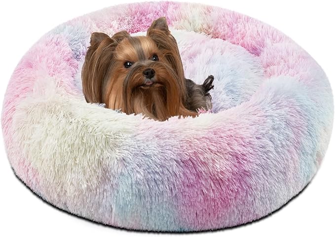Comfort Plush Dog Bed – Washable, Non-Slip & Calming Design
