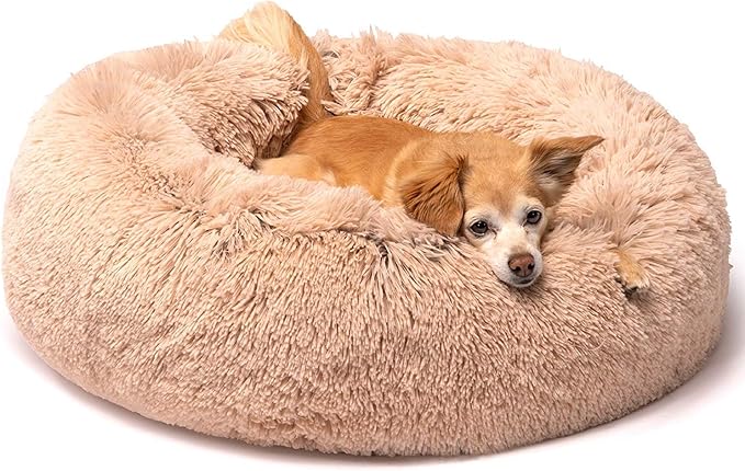 Comfort Plush Dog Bed – Washable, Non-Slip & Calming Design