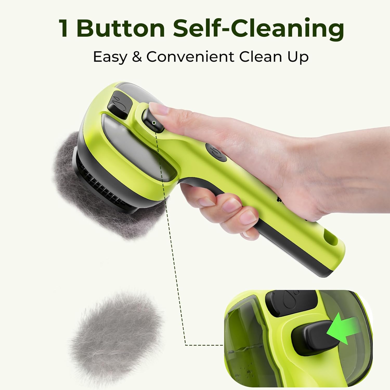Cat Steam Brush, Self-Cleaning Steam Cat Brush with 2 Water Spray Modes, Large Capacity Tank, Steaming Renu Dog Brush for Shedding Massaging Grooming, Cool Mist Only