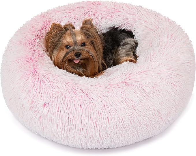 Comfort Plush Dog Bed – Washable, Non-Slip & Calming Design